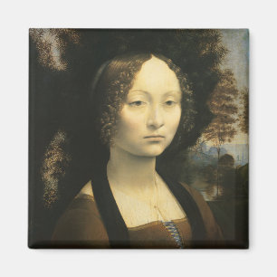 Leonardo da Vincis Porträtt av Ginevra Benci Magnet