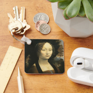Leonardo da Vincis Porträtt av Ginevra Benci Nyckelring