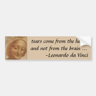 Leonardo da Vincis porträtt av Sanna Anna-studie Bildekal