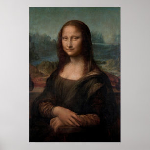 Leonardo da Vincis Porträtt i Mona Lisa Poster