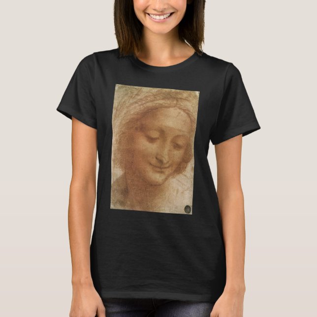 Leonardo da Vincis Porträtt i Saint Anne Study T Shirt (Framsida)
