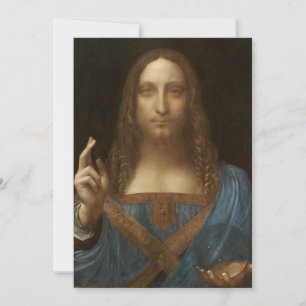 Leonardo da Vincis Salvator Mundi (Jesu Kristi) Inbjudningar