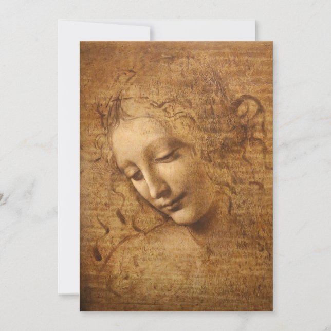 Leonardo da Vincis Scapigliata, Kvinnohuvud Inbjudningar (Framsida)