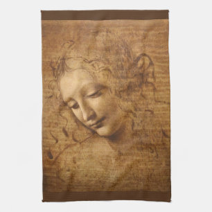 Leonardo da Vincis Scapigliata, Kvinnohuvud Kökshandduk