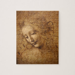 Leonardo da Vincis Scapigliata, Kvinnohuvud Pussel