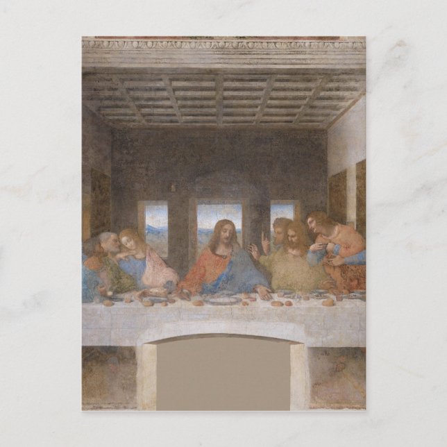 Leonardo Da Vincis sista leverans Vykort (Framsida)