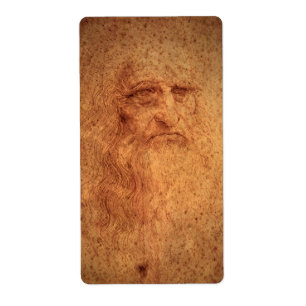 Leonardo da Vincis Självporträtt, Renaissance Art Fraktsedel