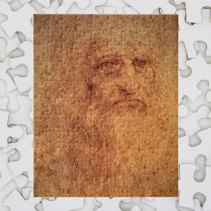 Leonardo da Vincis Självporträtt, Renaissance Art Pussel
