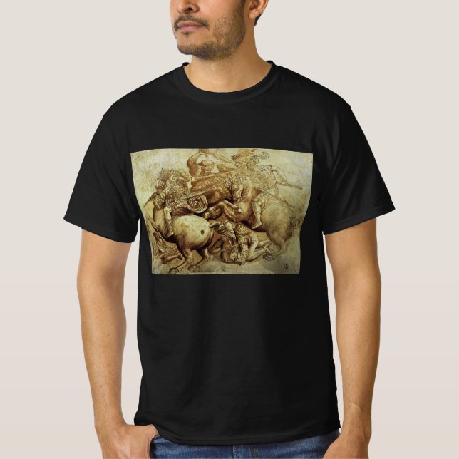Leonardo da Vincis Slaget vid Anghiari T Shirt (Framsida)