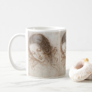 Leonardo da Vincis Studie av Ledas huvud Kaffemugg