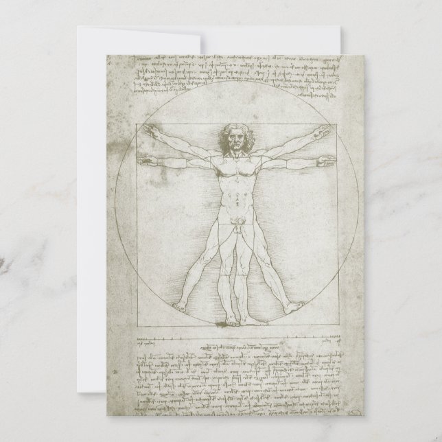 Leonardo da Vinci's Vitruvian Man (Framsida)