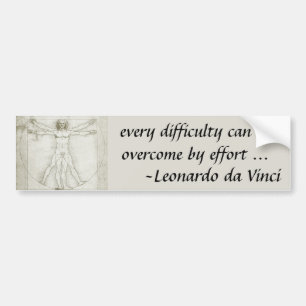 Leonardo da Vinci's Vitruvian Man Bildekal