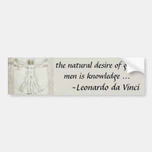 Leonardo da Vinci's Vitruvian Man Bildekal