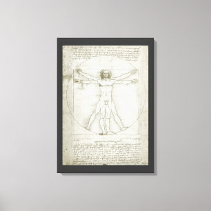 Leonardo da Vinci's Vitruvian Man Canvastryck