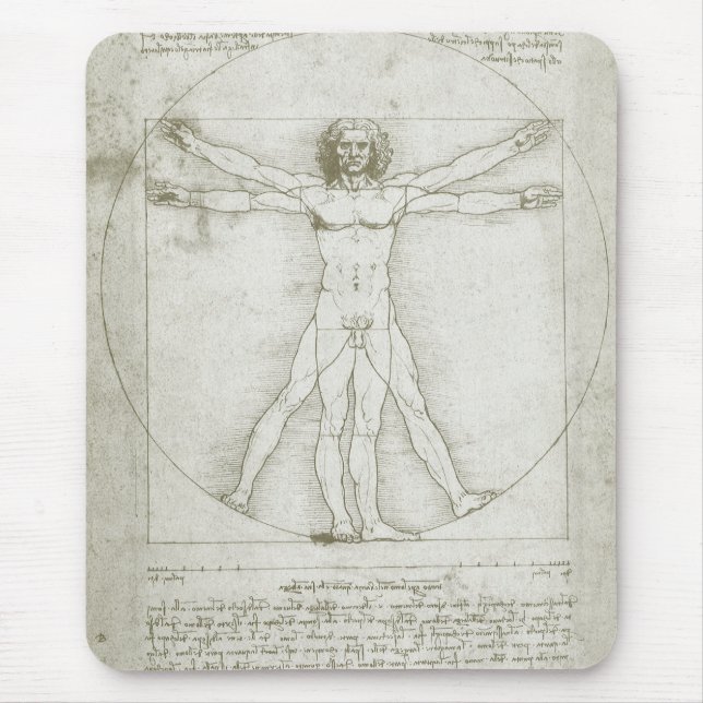 Leonardo da Vinci's Vitruvian Man Musmatta (Framsidan)