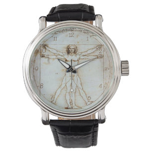 Leonardo da Vinci's Vitruvian Man Watch Armbandsur