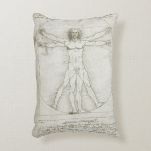 Leonardo da Vincis Vitruviusman Prydnadskudde