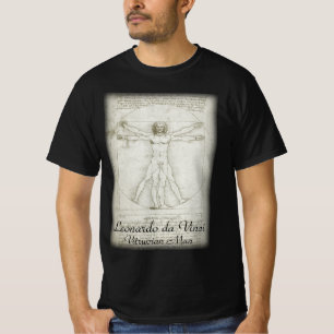 Leonardo da Vincis Vitruviusman Tee