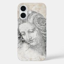 Leonardo DaVinci Skiss Leda Pergament Elegant Kons
