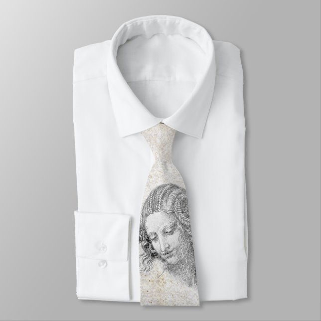 Leonardo DaVinci Skiss Leda Pergament Elegant Kons Slips (Bunden)