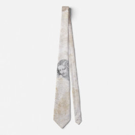Leonardo DaVinci Skiss Leda Pergament Elegant Kons Slips
