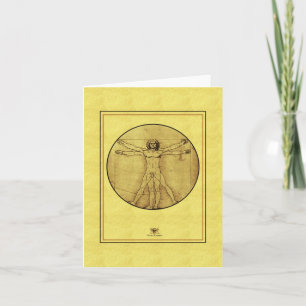 Leonardo de vinci ’Vitruvian Man’ Kort