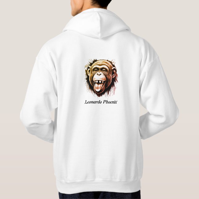 Leonardo Phoenix Monkey - en vikig fusion Hoodie (Baksida)