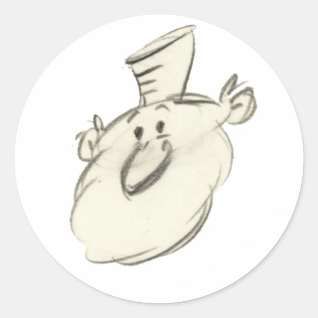 Leonardo Runt Klistermärke (Framsida)