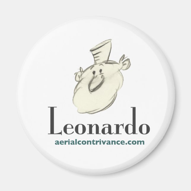 Leonardo - storlek magnetstandard magnet (Framsidan)