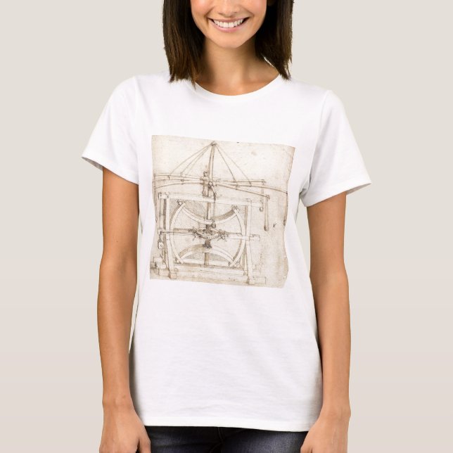 Leonardo-uppfinning T-shirt (Framsida)