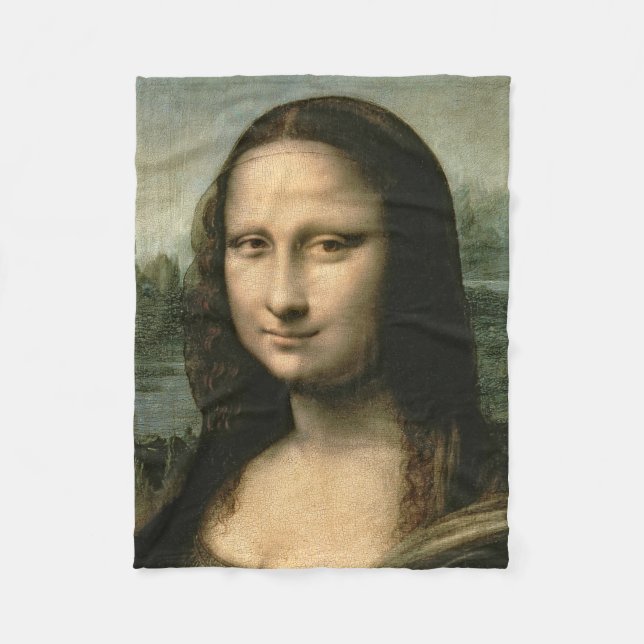 Leonardo Vinci | Mona Lisa, c.1503-6 Fleecefilt (Framsidan)