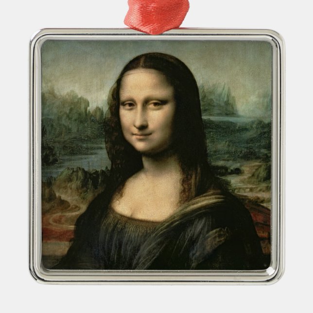 Leonardo Vinci | Mona Lisa, c.1503-6 Julgransprydnad Metall (Framsidan)