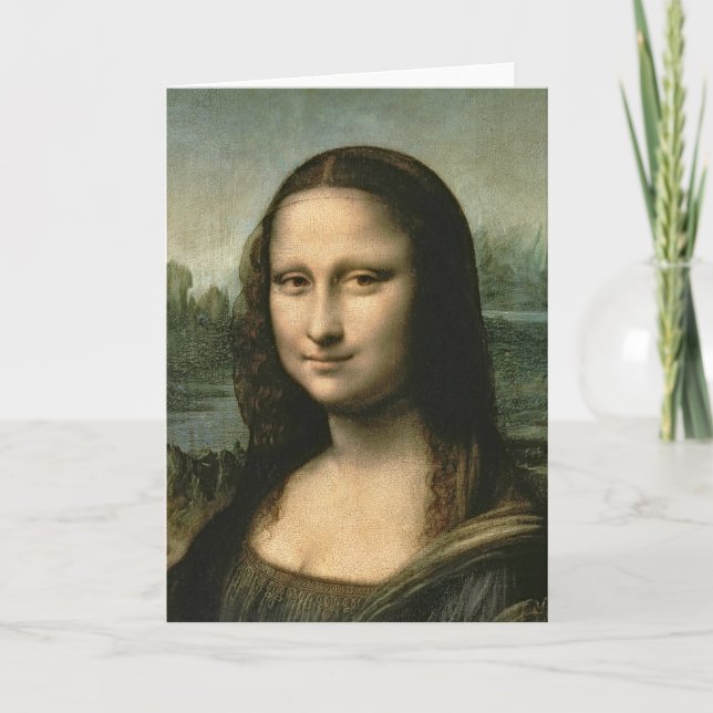 Leonardo Vinci | Mona Lisa, c.1503-6 Kort (Framsida)