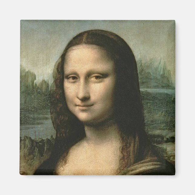Leonardo Vinci | Mona Lisa, c.1503-6 Magnet (Framsidan)
