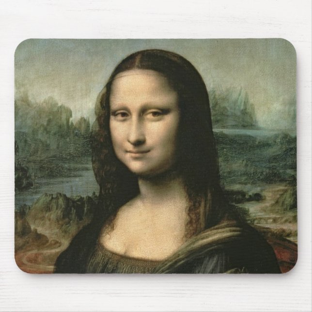 Leonardo Vinci | Mona Lisa, c.1503-6 Musmatta (Framsidan)