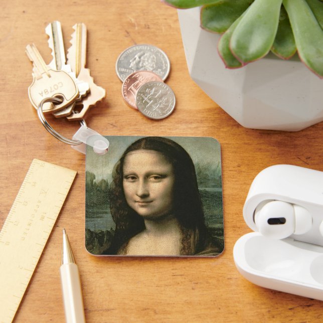 Leonardo Vinci | Mona Lisa, c.1503-6 Nyckelring (Skrivbord)