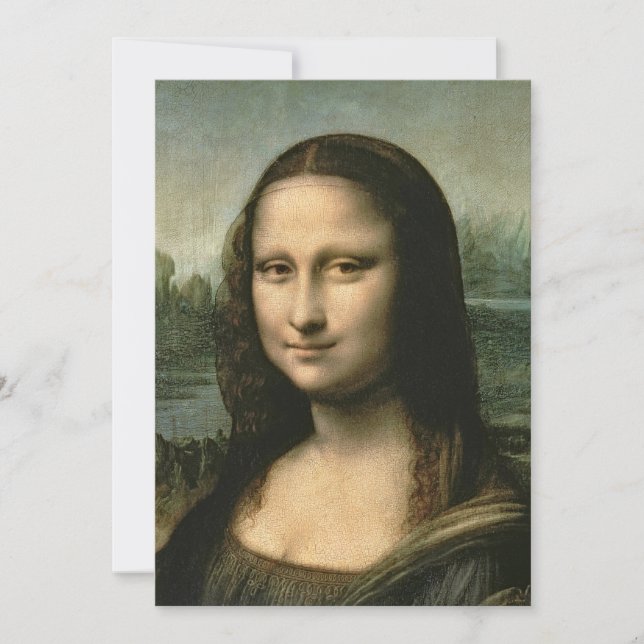 Leonardo Vinci | Mona Lisa, c.1503-6 Tack Kort (Framsida)