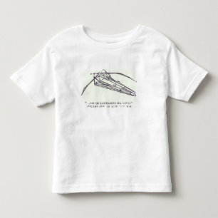 Leonardos Da Vinci designer för en Ornithopter T-shirt