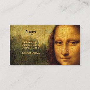 Leonardos Da Vinci Mona Lisa Visitkort
