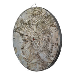 Leonardo's Helmeted Warrior Dartboard Darttavla