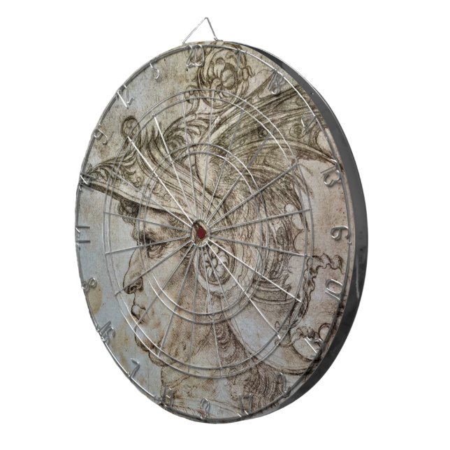 Leonardo's Helmeted Warrior Dartboard Darttavla (Högra Framsidan)