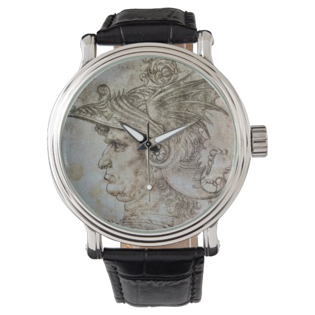 Leonardo's Helmeted Warrior eWatch Watch Armbandsur (Framsida)