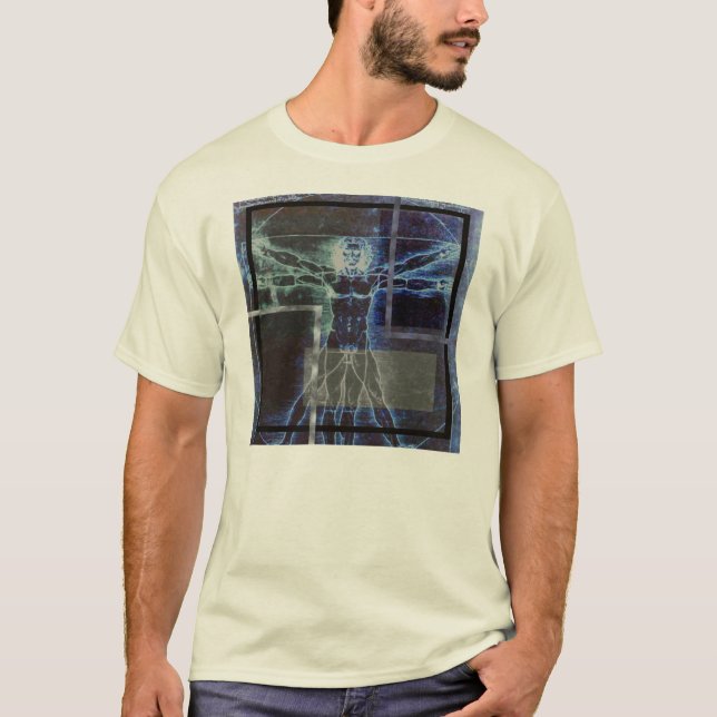Leonardos Vitruvian man Tee (Framsida)