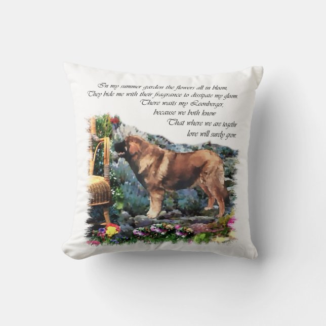 Leonberger Art Gifts Kudde (Framsida)