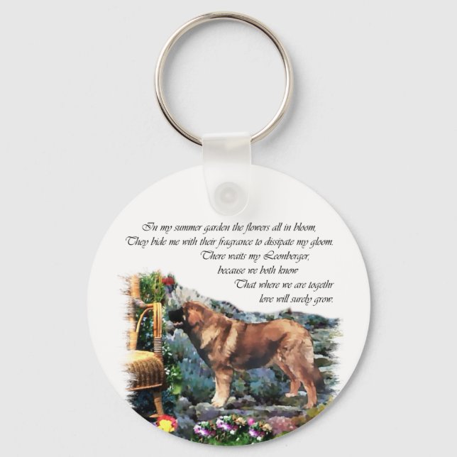 Leonberger Art Gifts Nyckelring (Framsida)