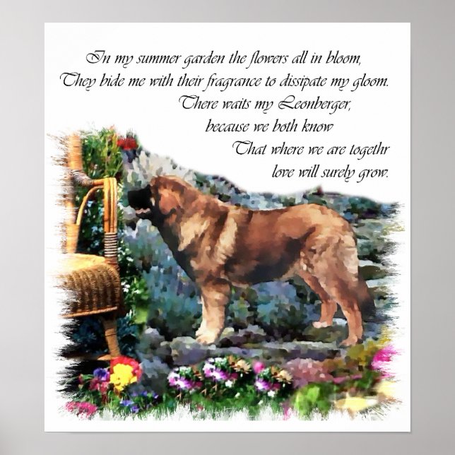 Leonberger Art Print Poster (Framsidan)