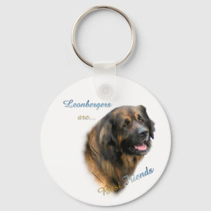 Leonberger bästa vän Keychain Nyckelring