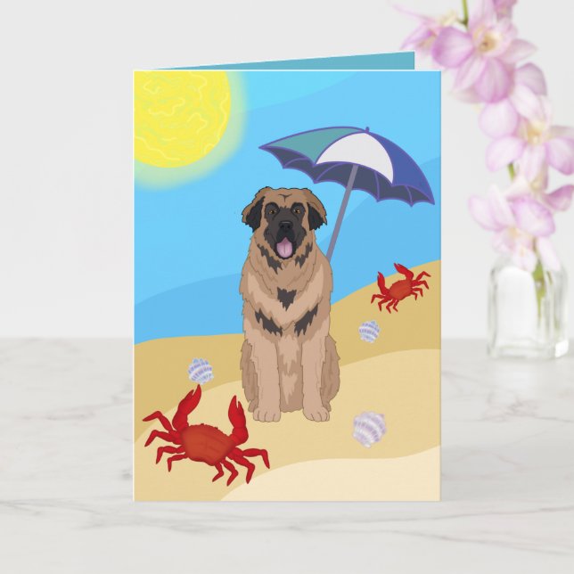 Leonberger Beach Postcard Kort (Orkide)