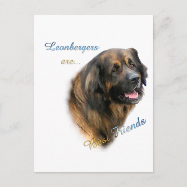 Leonberger Best Friend 2 Vykort (Framsida)