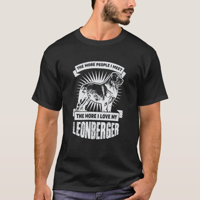 Leonberger Dog T Shirt (Framsida)